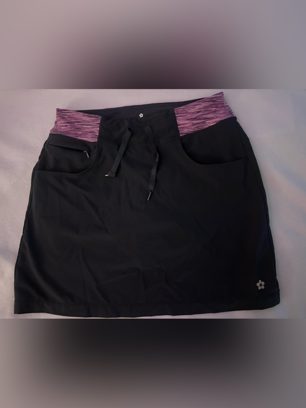 yoga mini skirt with built in shorts / skort